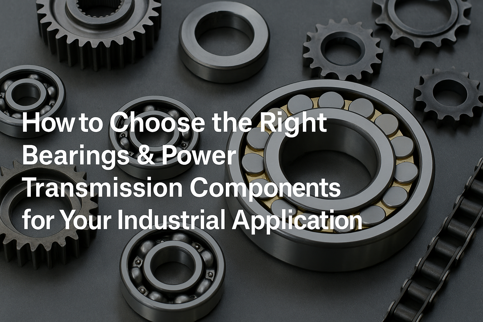 How to Choose the Right Bearings & Power Transmission Components 
