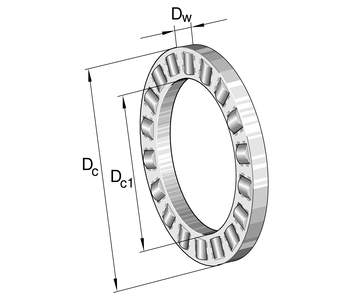 K81106-TV-A/0-8 INA (Schaeffler) Axial Cylindrical Roller Bearing And Cage Assembly