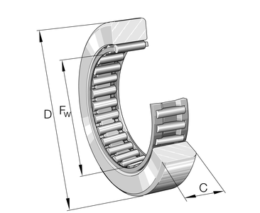 RSTO5-TV INA (Schaeffler) 7x16x7.8mm Rubber Sealed Yoke Type Track Roller Bearing