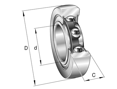 LR202-RRU INA (Schaeffler) 15x40x11mm Track Roller Bearing