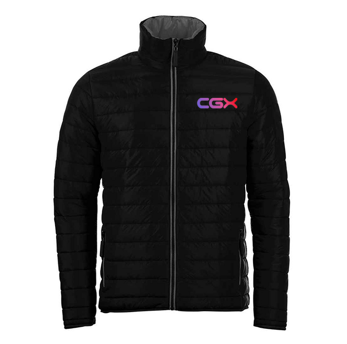 CGX SOL'S Men's Ride Padded Jacket (Black) Including Embroidery