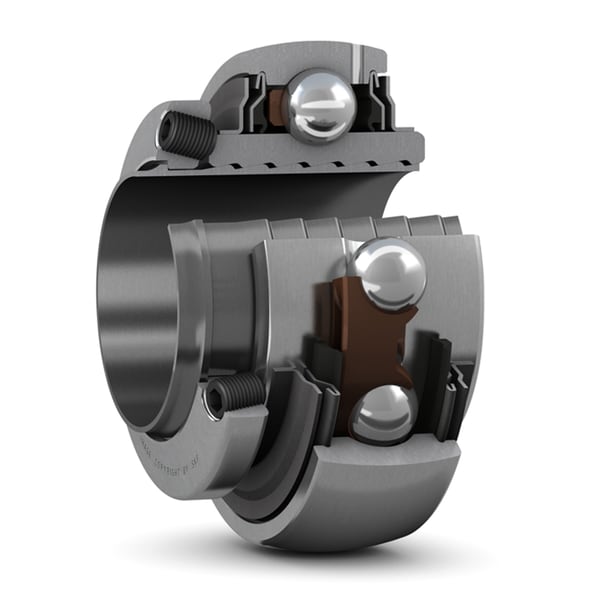 YSP211SB-2F 55mm SKF Insert Bearing with Concentra Locking