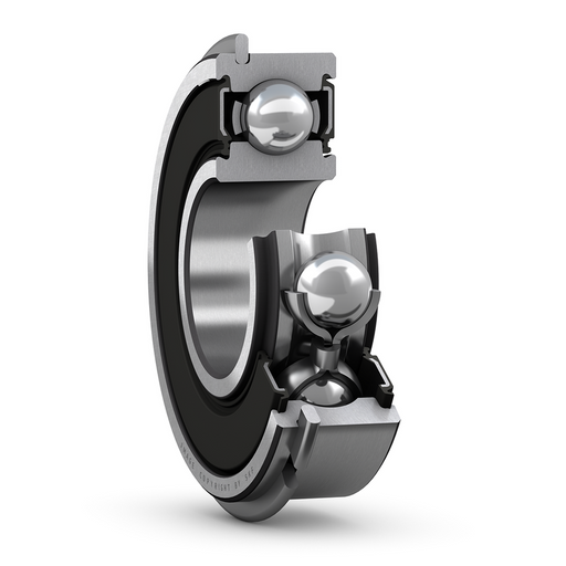 S6001-2RS-NR 12x28x8mm ZEN Deep Groove Ball Stainless Steel Bearing with Snap Ring