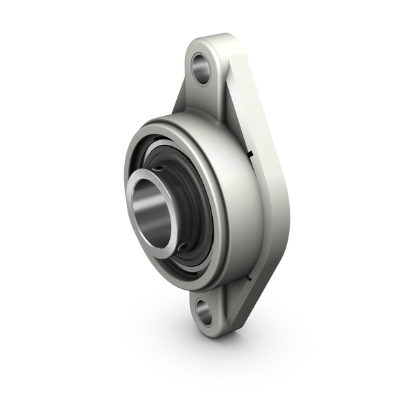FYTWK 20YTA 20mm SKF Y-Bearing & Housing Oval Flange (2 Bolt) Food Line