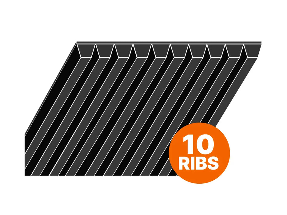 10PL1803 710PL10 Continental Poly Vee Belt - L Section 4.7mm - 1803mm /71" Long - 10 Ribs