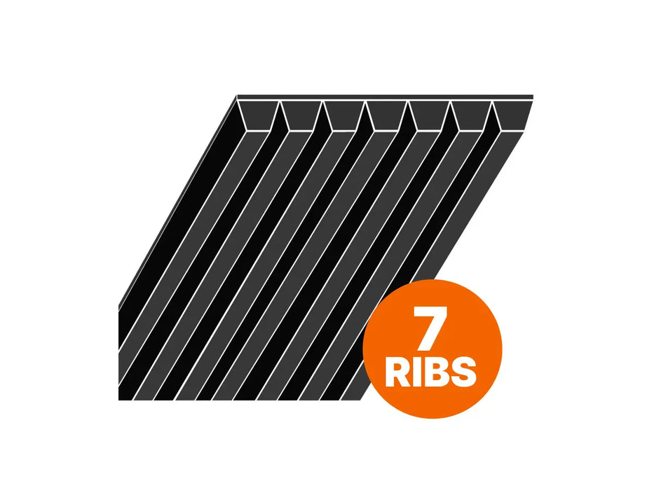 7PL1841 725PL7 Continental Poly Vee Belt - L Section 4.7mm - 1841mm /72.5" Long - 7 Ribs