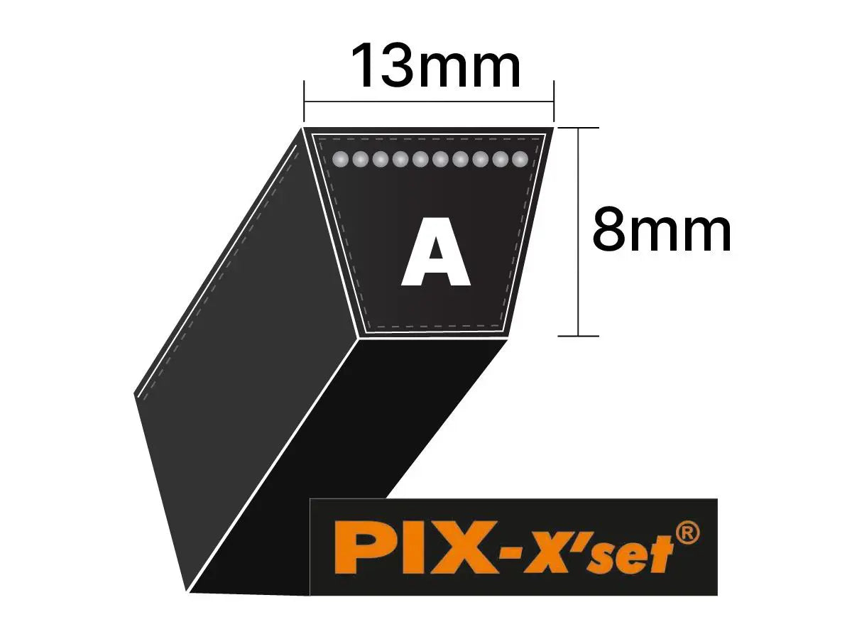 A62 PIX Fiery FRAS Wrapped Classical V-Belt