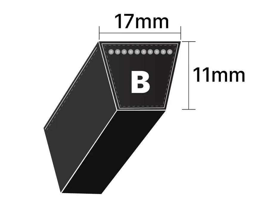 B65 17x1651Li Correa trapezoidal Dunlop Sección B