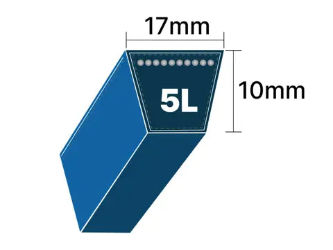 XDV58-720 Keilriemen mit Aramidkord 5L720 B70 Mäher/Garten – Breite 5/8 Zoll Länge 72 Zoll