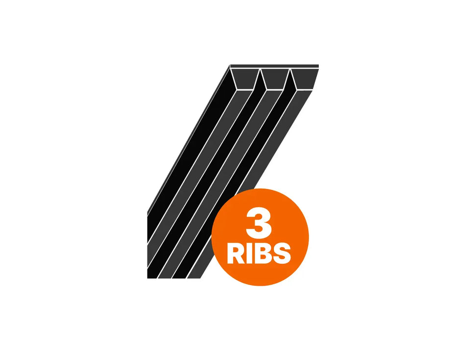 889PJ/350J Poly-V Belt J Section 2.34mm - 889mm /35" Long - Choose # Ribs