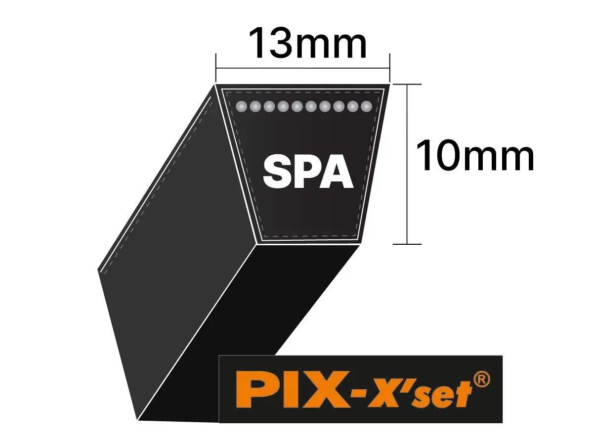 SPA1400 PIX Fiery FRAS Wrapped Classical V-Belt