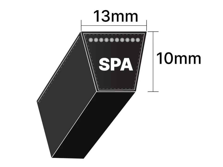 SPA757 Continental Contitech V Wedge Belt envuelto