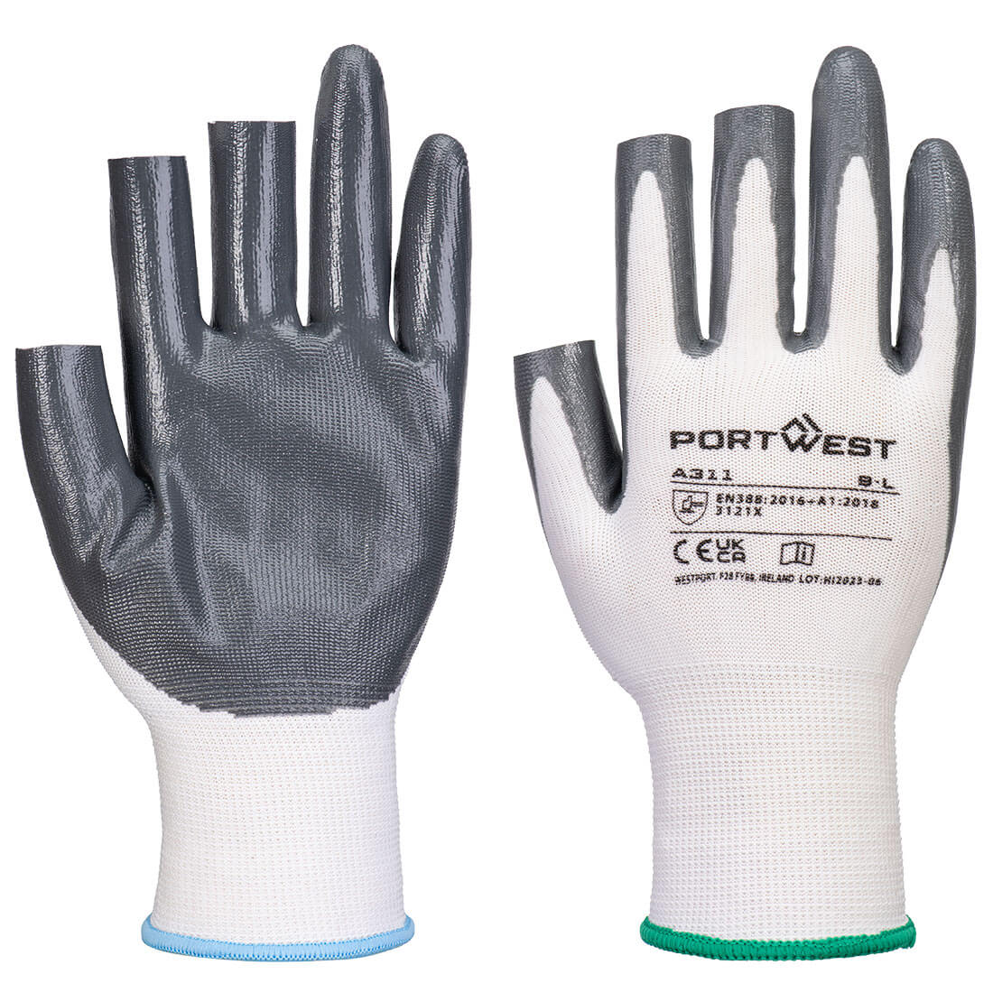 A311 - Portwest Nitrile Fingerless Glove (Box of 144)