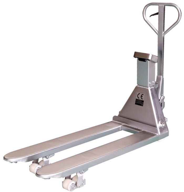 Stainless Steel Weigh Scale Pallet Truck 2000kg/0.5kg