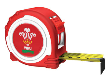 ADV45025WRFU Official Welsh Rugby Tape Red / White 5m/16ft (Width 25mm)