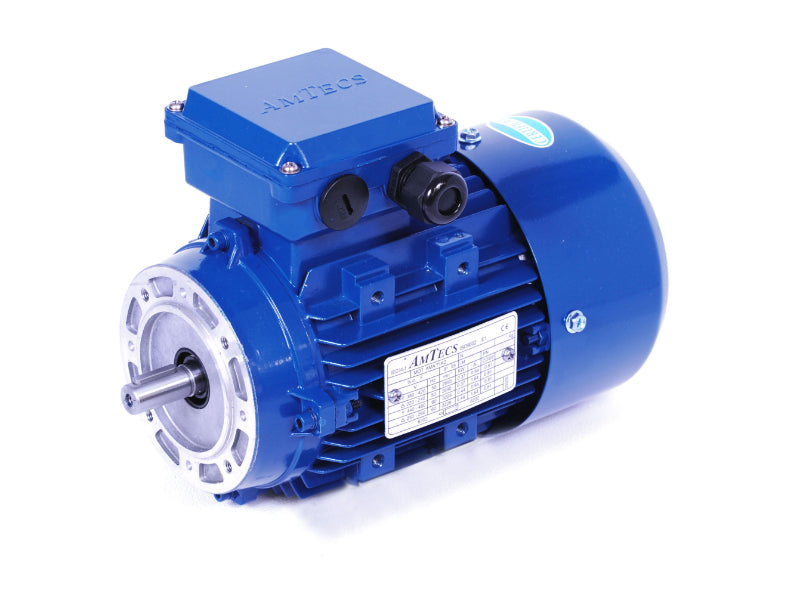AMTECS Three Phase Electric Motor AMA-IE2 80G8 0.25kW 8 Pole 220/240-380/420V B14S Flange