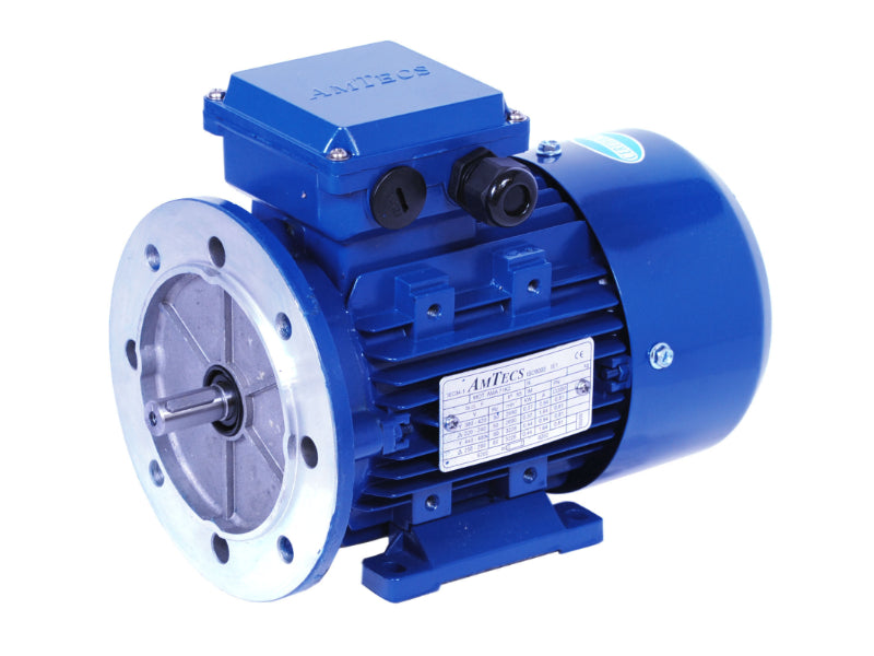AMTECS Three Phase Electric Motor AMA-IE2 71G4 0.37kW 4 Pole 220/240-380/420V B35