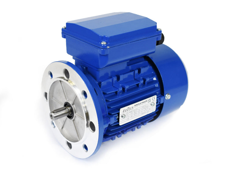 AMTECS Single Phase Electric Motor Perm Cap AMAS-R-IE2 90S2 1.5kW 2 Pole 220/240V B5 Flange