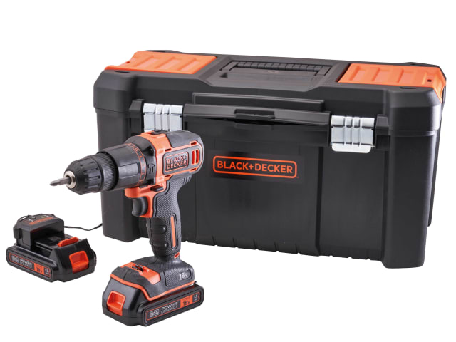 B/DBCD700S2 BCD700S2KA Combi Drill 18V 2 x 1.5Ah Li-ion