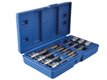 B/S01516 3/8in Drive Extra Long Hex Socket Bit Set, 7 Piece