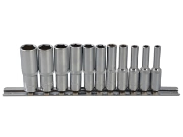 B/S01540 1/4in Drive Deep Socket Set, 11 Piece