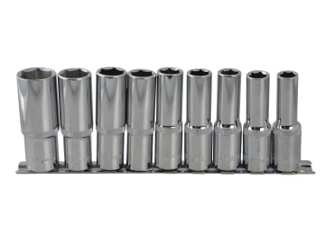 B/S01541 1/2in Drive Deep Socket Set, 9 Piece