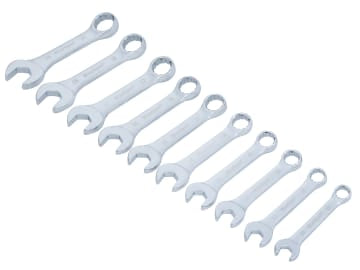 B/S04110 Stubby Combination Spanner Set, 10 Piece