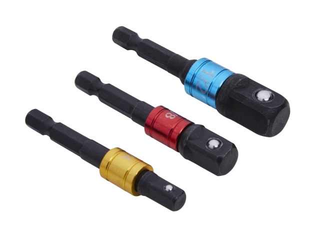 B/S14113 Colour-Coded Impact Socket Adaptor Set, 3 Piece