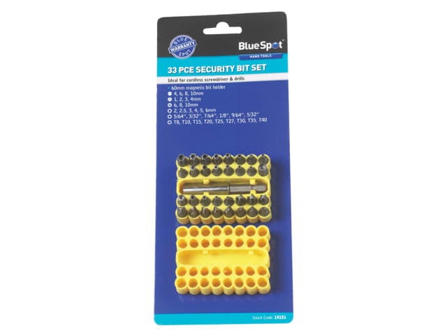 B/S14151 Security Bit Set, 33 Piece