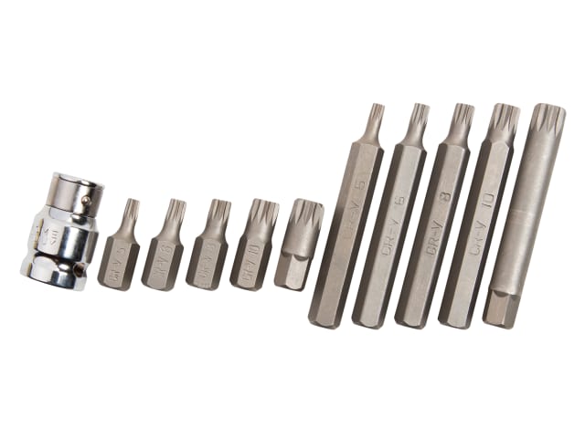 B/S1515 Spline Bit Set, 11 Piece