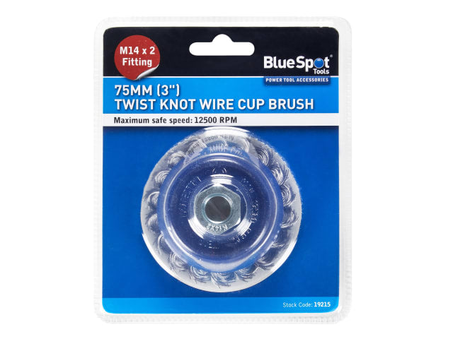 B/S19215 Twist Knot Cup Brush 75mm M14 X 2