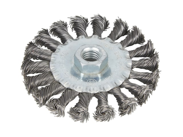 B/S19217 Flat Twist Knot Wire Wheel 100mm M14 X 2