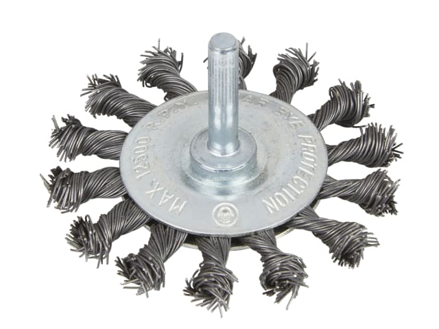 B/S19223 Flat Twist Knot Wire Wheel 75mm