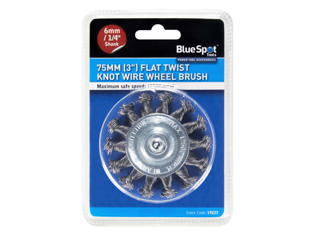 B/S19223 Flat Twist Knot Wire Wheel 75mm