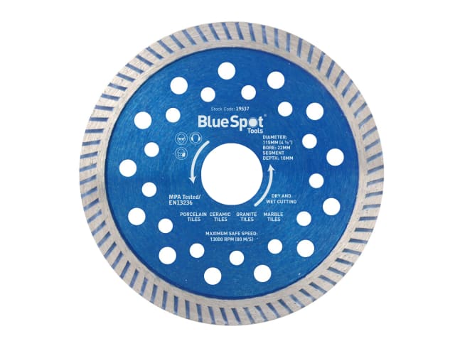 B/S19537 Turbo Cutting Disc 115 x 22mm
