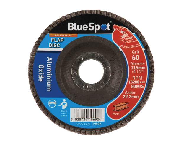 B/S19692 Sanding Flap Disc 115mm 60 Grit