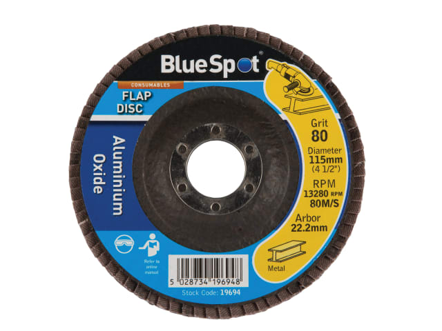 B/S19694 Sanding Flap Disc 115mm 80 Grit