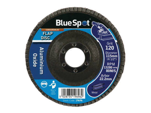 B/S19696 Sanding Flap Disc 115mm 120 Grit