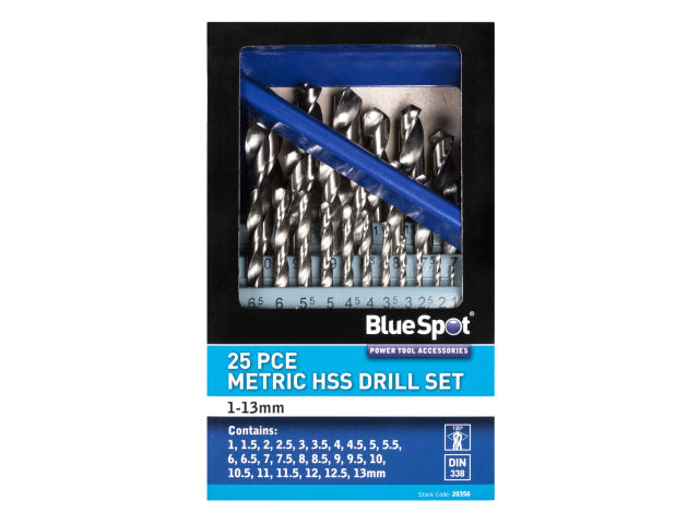 B/S20350 HSS Drill Bit Set, 25 Piece