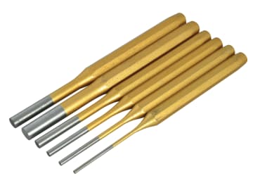 B/S22449 Gold Pin Punch Set  6 Piece