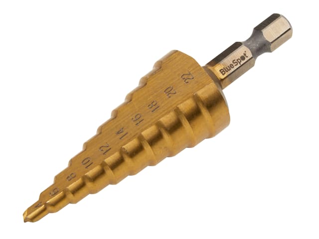 B/S32052 HSS 1/4in Hex Shank Step Drill 4-22mm