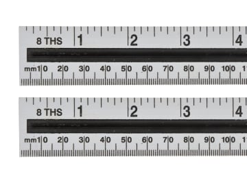 B/S33930 Aluminium Ruler 150mm (6in)