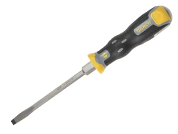 BAH038065 Tekno+ Through Shank Screwdriver Flared Slotted Tip 6.5mm x 125mm