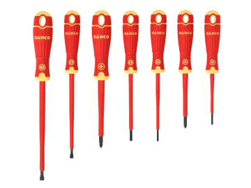 BAH220007 B220.007 BAHCOFIT Insulated Screwdriver Set, 7 Piece