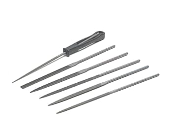 BAH470 2-470-16-2-0 Needle File Set of 6 Cut 2 Smooth 160mm (6.2in)