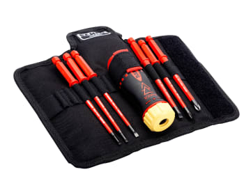 BAH808061 Insulated Ratcheting Screwdriver Set, 6 Piece