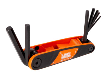 BAH9777B BE-9777B Hexagon Key Folding Set, 7 Piece