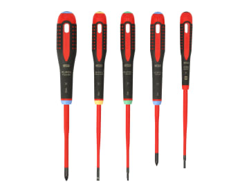 BAH9872SL BE-9872SL ERGO™ VDE Insulated Screwdriver Set, 5 Piece