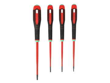 BAH9880SL BE-9880SL ERGO™ Slim VDE Insulated Screwdriver Set, 4 Piece