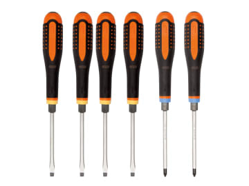 BAH9882TB BE-9882TB ERGO™ Through Blade Screwdriver Set, 6 Piece